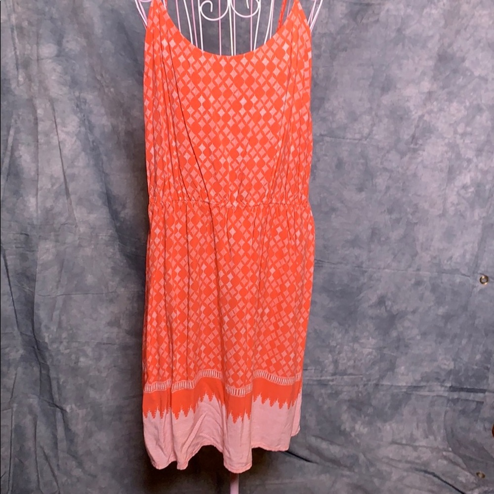 Old Navy orange patterned sundress